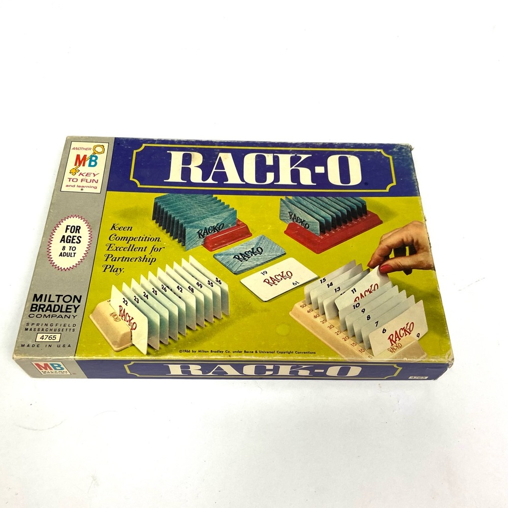 Vintage 1966 Milton Bradley Rack-O Game